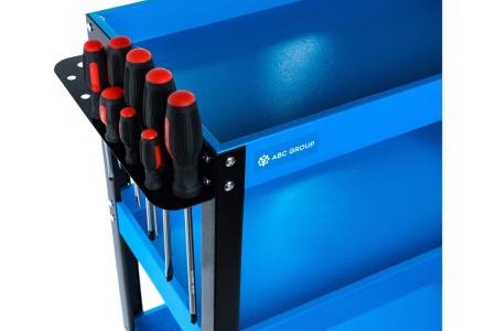 Передвижная тележка ABC с 3-мя полками, синяя ПТ3-C