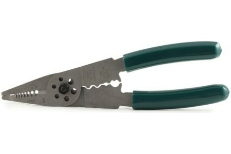 Клещи для снятия изоляции и опрессовки клемм Sata 8", 210 мм 97521