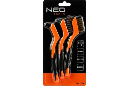 Набор проволочных щеток NEO Tools 3 шт, 3х7 рядов 39-100