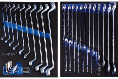 Набор инструментов в красной тележке 286 предметов KING TONY 934-010MMR