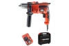 Ударная дрель Black+DECKER CD 714 CRESKD-QS + детектор металла BDS200