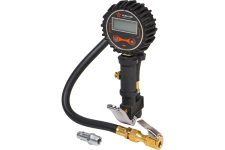 Пистолет для накачки шин с цифровым манометром Airline PRO 14BAR, с клапаном сброса ATBU008