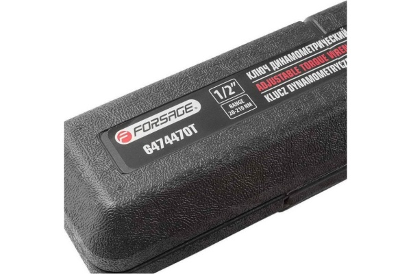 Динамометрический ключ щелчкового типа Forsage 28-210 Нм, 1/2'' ,в пластиковом футляре F-6474470T