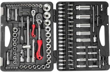 Набор торцевых головок и вставок (1/4&1/2, 12-гранные, в кейсе, 110 предметов) JTC T110B-B72