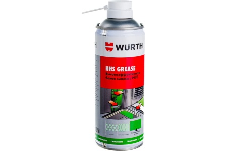 Спрей-смазка WURTH HHS GREASE 400мл 08931067 053 6