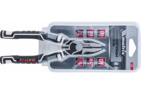 Комбинированные плоскогубцы MATRIX PRO 185 мм, усиленная система 17060