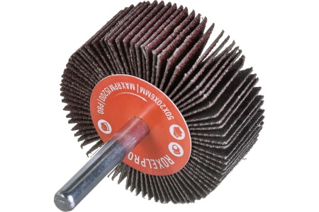 Щетка лепестковая абразивная ROXTOP на шпинделе (50х20х6 мм; Р80) RoxelPro 133526