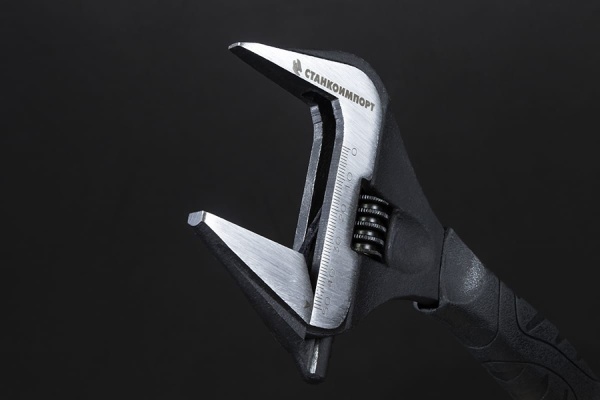 Разводной ключ Станкоимпорт с тонкими губками, 255 мм, захват 50 мм CS-11.07.10