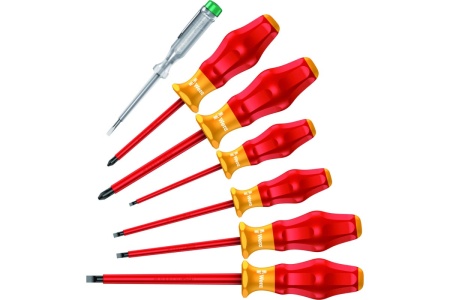 Набор диэлектрических отверток 1160i/7 SATZ 6TLG / 6 PCS WERA WE-031575