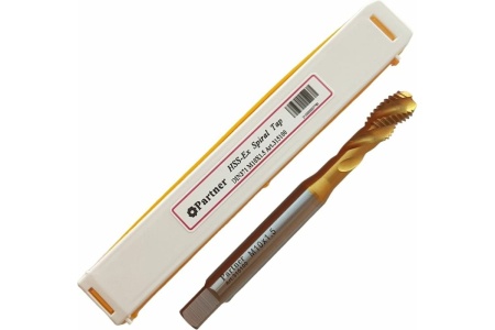 Метчик Partner M10х1.5 HSSE, DIN371, спиральная канавка, Н6, TiN 315100 Метчик Partner M10х1.5 HSSE, DIN371, спиральная канавка, Н6, TiN 315100