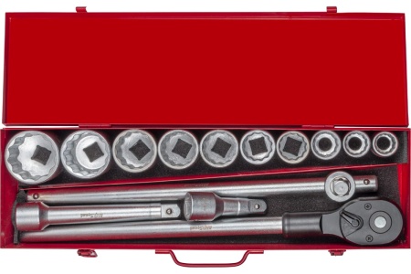 Набор профессионального инструмента AV Steel 15 предметов 3/4 в мет. кейсе AV-531115