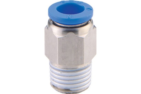 Фитинг 8 мм с наружной металлической резьбой R1/2" CDC Pneumatics PC 0804