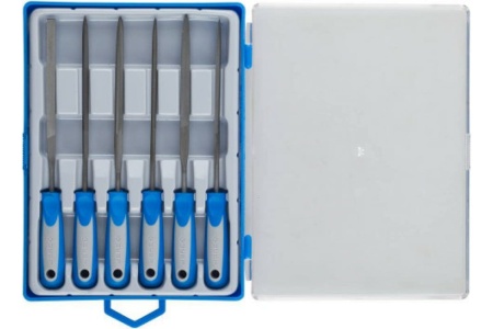 Набор надфилей, насечка 2 - бархатная, 100мм, 6шт Зубр ЭКСПЕРТ 16020-2-H6