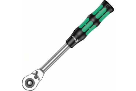 Реверсивная трещотка WERA 8006 C Zyklop Hybrid 1/2"x281 мм, 72 зубца WE-003780
