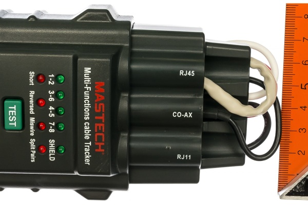 Цифровой тестер сетевых кабелей Mastech MS6813 13-1221