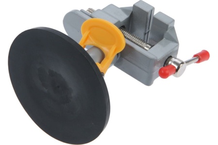 Мини-тиски TUNDRA алюминиевые  крепление на присоске, поворотные на 180, 35 мм 7003027