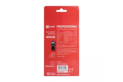 Цифровой мультиметр EKF MS8236 Professional In-180701-pm8236
